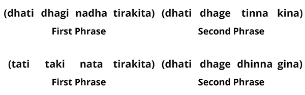 Dilli kayda example 1 phrases